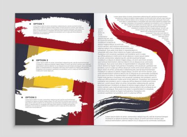 Soyut vektör düzen arka plan set. Sanat kalıp çizmek için, 