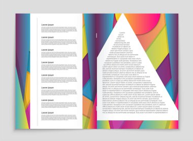 Soyut vektör düzen arka plan set. Sanat kalıp çizmek için, 