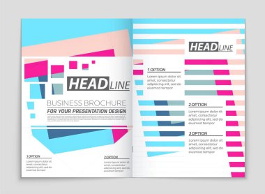 Soyut vektör düzen arka plan set. Sanat kalıp çizmek için, 