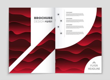 Soyut vektör düzen arka plan set. Sanat kalıp çizmek için, 