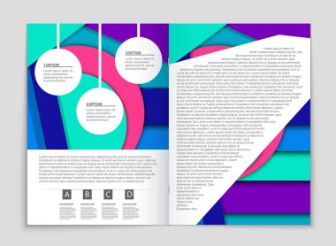 Soyut vektör düzen arka plan set. Sanat kalıp çizmek için, 