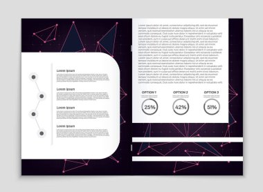 Soyut vektör düzen arka plan set. Sanat kalıp çizmek için, 