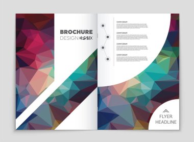 Soyut vektör düzen arka plan set. Sanat kalıp çizmek için, 