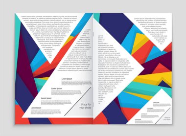 Soyut vektör düzen arka plan set. Sanat kalıp çizmek için, 