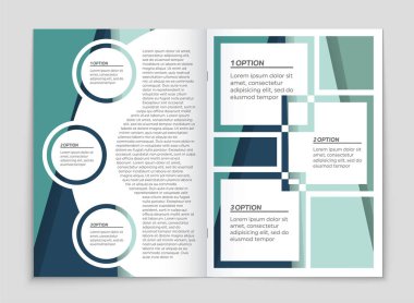 Soyut vektör düzen arka plan set. Sanat kalıp çizmek için, 