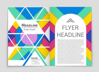 Soyut vektör düzen arka plan set. Sanat kalıp çizmek için, 