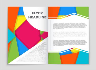 Soyut vektör düzen arka plan set. Sanat kalıp çizmek için, 