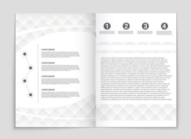 Soyut vektör düzen arka plan set. Sanat kalıp çizmek için, 