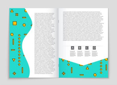 Soyut vektör düzen arka plan set. Sanat kalıp çizmek için, 