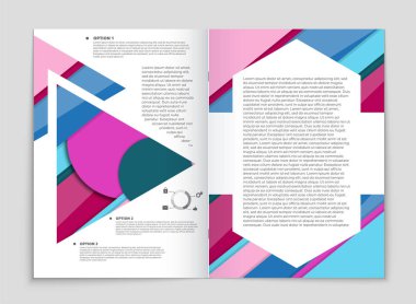 Soyut vektör düzen arka plan set. Sanat kalıp çizmek için, 