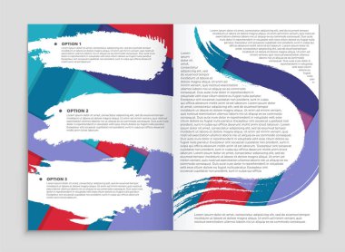 Soyut vektör düzen arka plan set. Sanat kalıp çizmek için, 