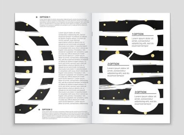 Soyut vektör düzen arka plan set. Sanat kalıp çizmek için, 
