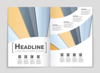 Soyut vektör düzen arka plan set. Sanat kalıp çizmek için, 