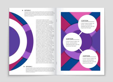 Soyut vektör düzen arka plan set. Sanat kalıp çizmek için, 