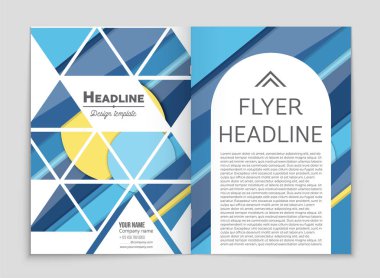 Soyut vektör düzen arka plan set. Sanat kalıp çizmek için, 