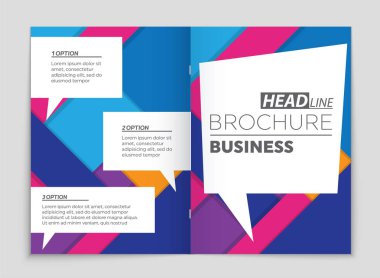 Soyut vektör düzen arka plan set. Sanat kalıp çizmek için, 