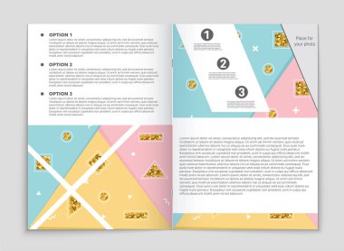 Soyut vektör düzen arka plan set. Sanat kalıp çizmek için, 