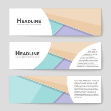 Soyut vektör düzen arka plan set. Sanat kalıp çizmek için, 