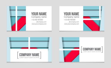 Soyut vektör düzen arka plan set. Sanat kalıp çizmek için, 