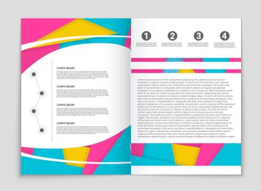 Soyut vektör düzen arka plan set. Sanat kalıp çizmek için, 