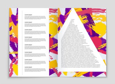 Soyut vektör düzen arka plan set