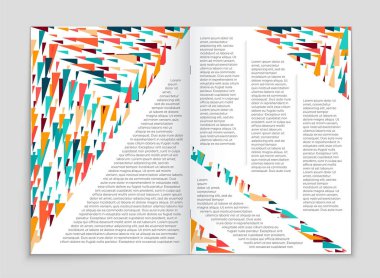 Soyut vektör düzen arka plan set