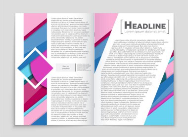 Soyut vektör düzen arka plan set. Sanat kalıp çizmek için, 