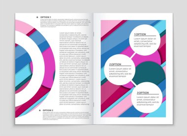 Soyut vektör düzen arka plan set. Sanat kalıp çizmek için, 