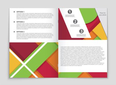 Soyut vektör düzen arka plan set. Sanat kalıp çizmek için, 