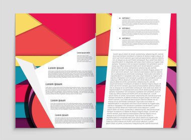 Soyut vektör düzen arka plan set. Sanat kalıp çizmek için, 