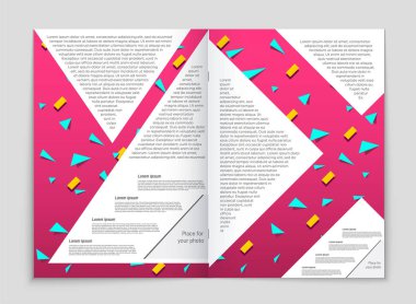 Soyut vektör düzen arka plan set. Sanat kalıp çizmek için, 