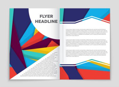 Soyut vektör düzen arka plan set. Sanat kalıp çizmek için, 