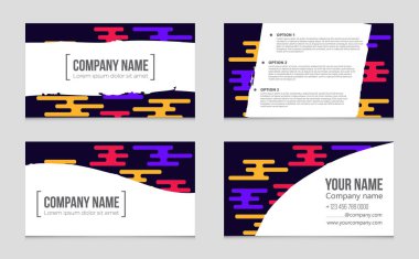 Soyut vektör düzen arka plan set. Sanat kalıp çizmek için, 