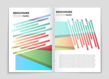 Soyut vektör düzen arka plan set. Sanat kalıp çizmek için, 