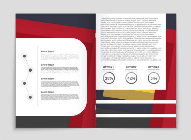 Soyut vektör düzen arka plan set. Sanat kalıp çizmek için, 