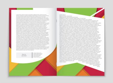 Soyut vektör düzen arka plan set. Sanat kalıp çizmek için, 