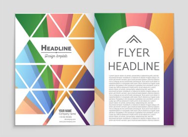 Soyut vektör düzen arka plan set. Sanat kalıp çizmek için, 