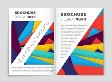 Soyut vektör düzen arka plan set. Sanat kalıp çizmek için, 