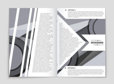 Soyut vektör düzen arka plan set. Sanat kalıp çizmek için, 