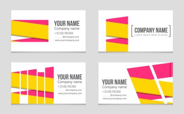 Soyut vektör düzen arka plan set. Sanat kalıp çizmek için, 