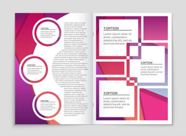 Soyut vektör düzen arka plan set. Sanat kalıp çizmek için, 