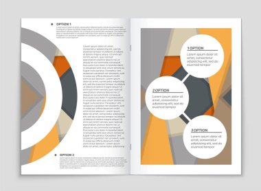Soyut vektör düzen arka plan set. Sanat kalıp çizmek için, 