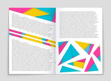 Soyut vektör düzen arka plan set. Sanat kalıp çizmek için, 