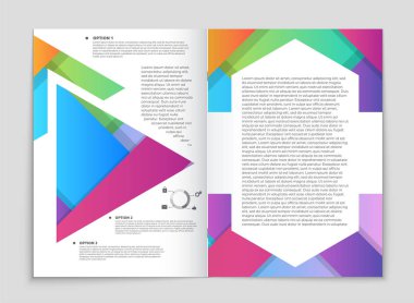 Soyut vektör düzen arka plan set. Sanat kalıp çizmek için, 