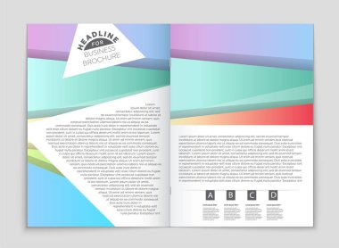 Soyut vektör düzen arka plan set. Sanat kalıp çizmek için, 