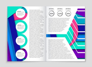 Soyut vektör düzen arka plan set. Sanat kalıp çizmek için, 