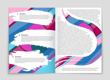 Soyut vektör düzen arka plan set. Sanat kalıp çizmek için, 