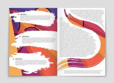 Soyut vektör düzen arka plan set. Sanat kalıp çizmek için, 