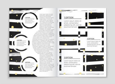 Soyut vektör düzen arka plan set. Sanat kalıp çizmek için, 