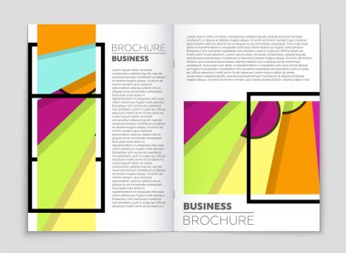 Soyut vektör düzen arka plan set. Sanat kalıp çizmek için, 